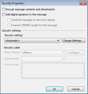 You can add a digital signature using the Security Properties dialog box.