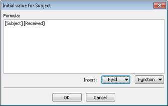 Use this dialog box to customize the initial value for a control.