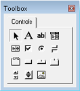 The Control Toolbox allows you to add controls to your form.