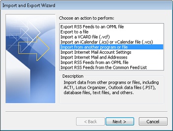 Use the Import And Export Wizard to export data to a file.