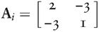 Ai=[2−3−31]