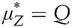 μZ*=Q