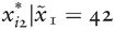 xi2*|x˜1=42