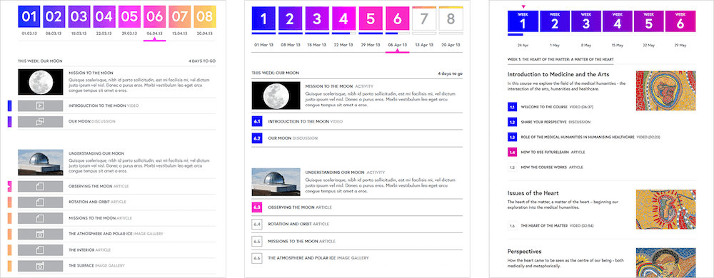 The To Do page went through several revisions after it was designed but the purpose of the core modules stayed the same.