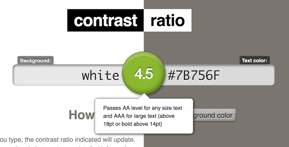 Lea Verou’s Contrast Ratio checker.