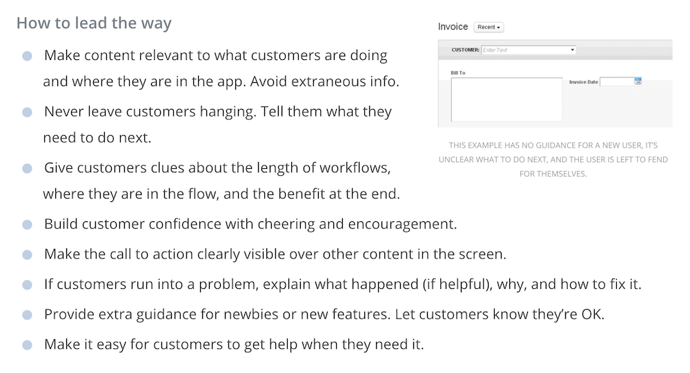 Intuit’s voice and tone guidelines explain how to apply the principles.