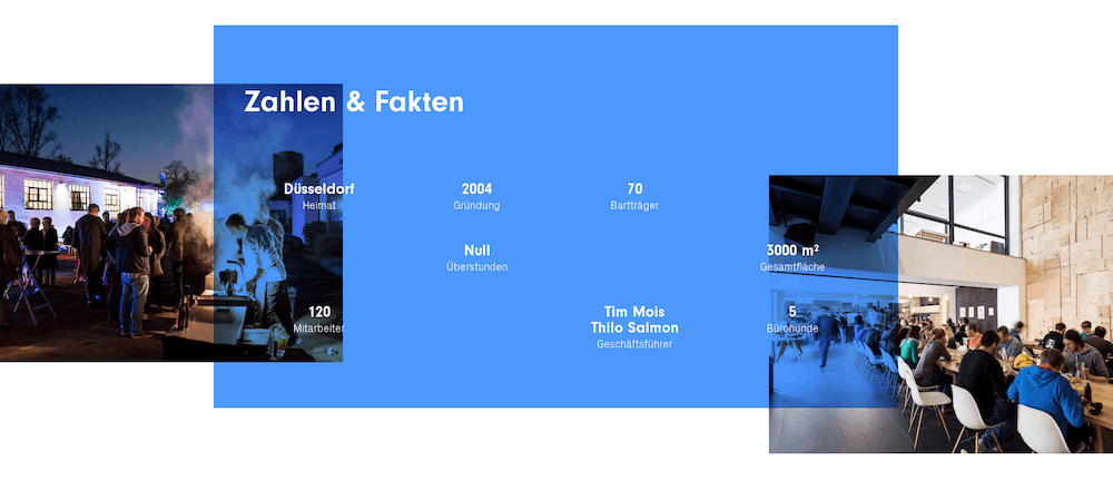 Fact Grid in Sipgate’s pattern library.