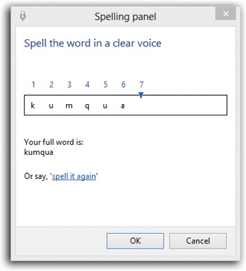 Just spell out the word you really wanted: “F-I-S-H,” for example. For greater clarity, you can also use the “pilot’s alphabet”: Alpha, Bravo, Charlie, Delta, and so on—or even “A as in alligator” (or any word you like). If it mishears a letter you’ve spoken, say the number over it (“three”) and then repronounce the letter. Say “OK” once you’ve gotten the word right.