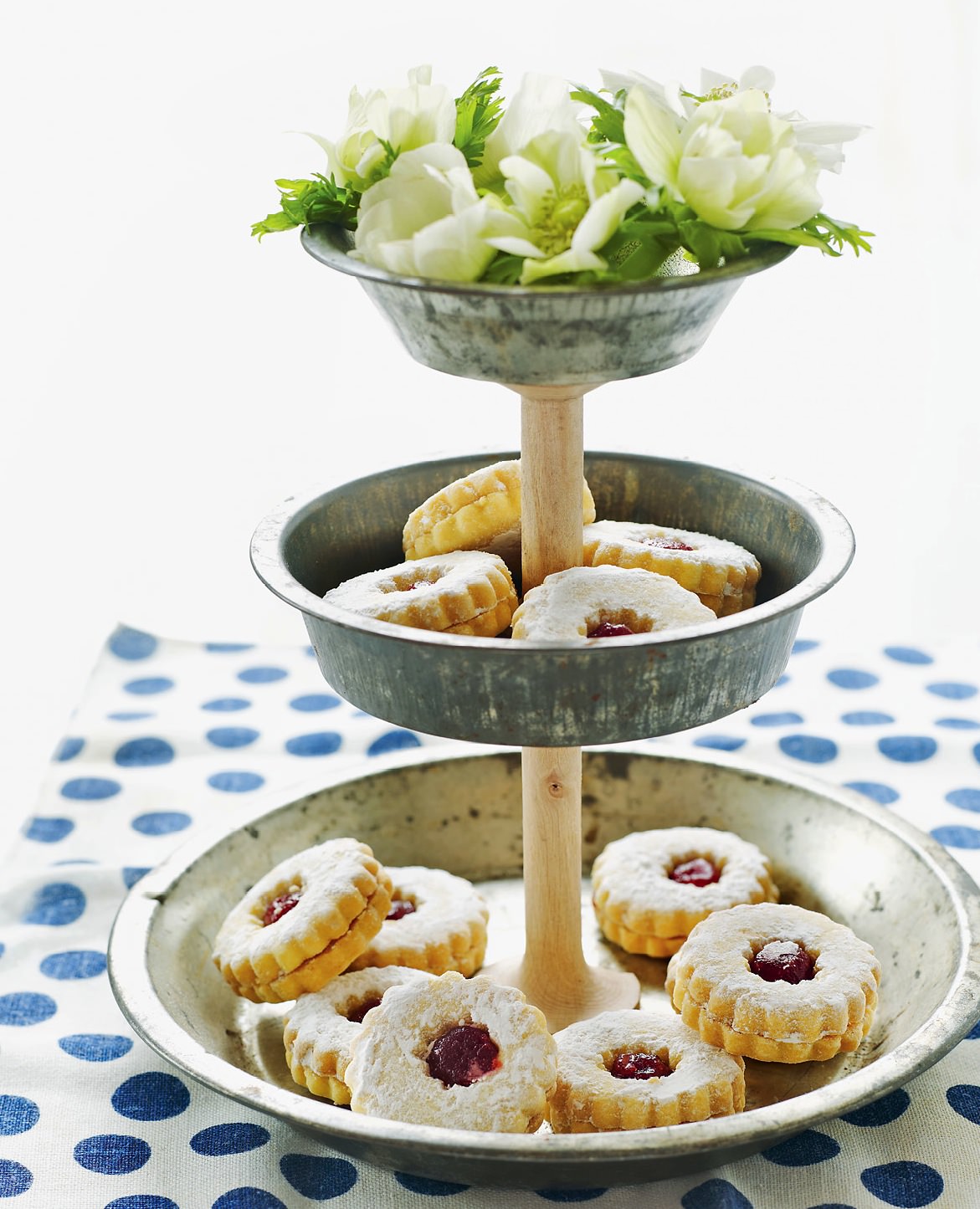 Pie Tin Tiered Cookie Stand