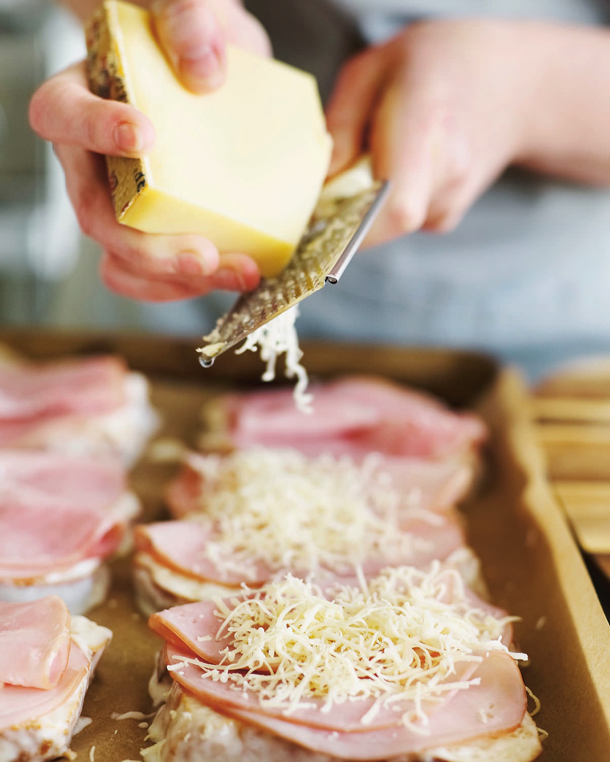 Making Croque Madame