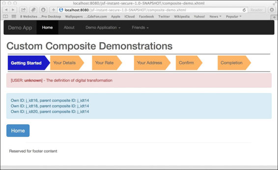 Composite components and custom components