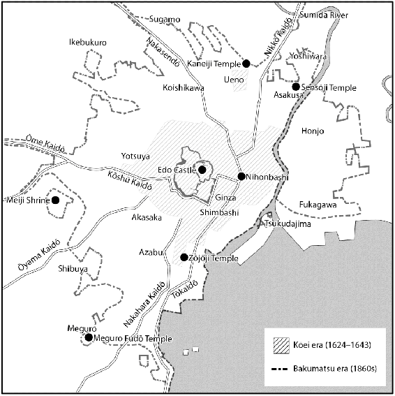 Map of Edo (Tokyo)