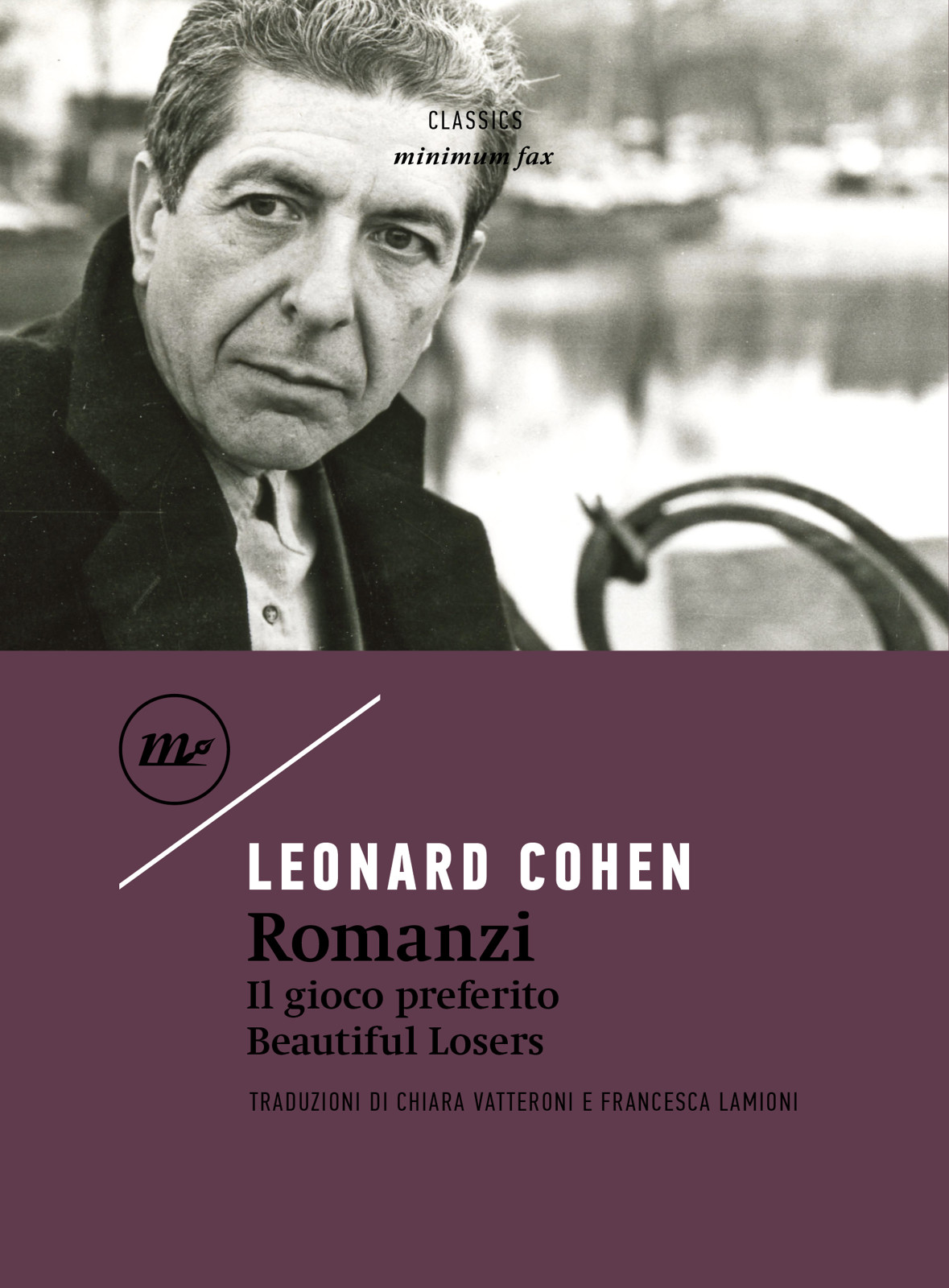 Copertina Romanzi di Leonard Cohen, minimum fax edizioni