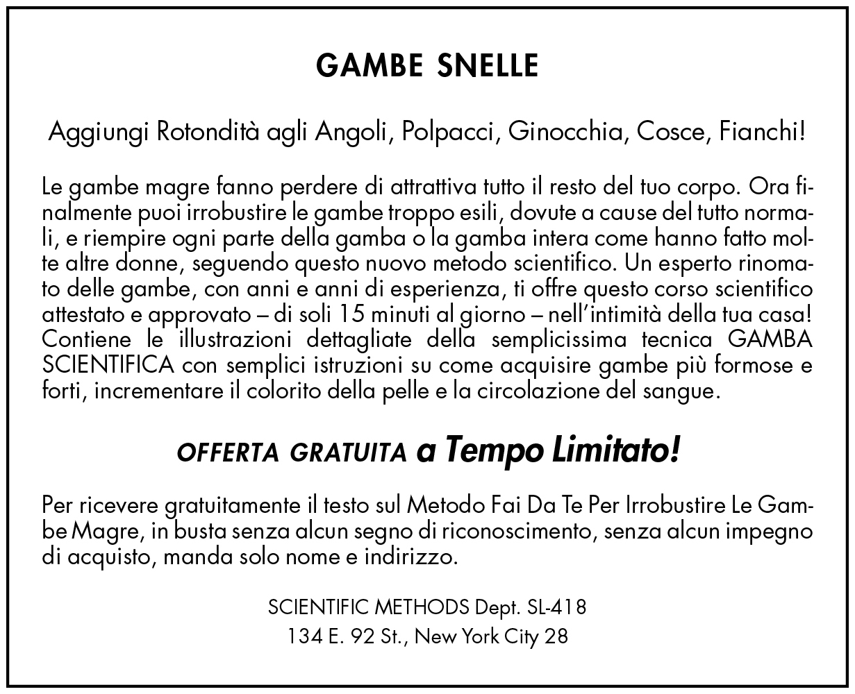 Tagliando Gambe snelle per aggiungere Rotondità agli Angoli, Polpacci, Ginocchia, Cosce, Fianchi! Offerta gratuita a tempo limitato