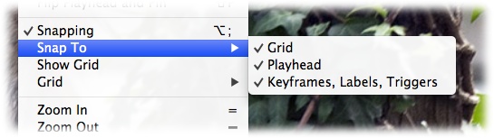 With snapping on, the playhead jumps to specific things in the timeline, and you don’t have to be such a mouse marksman. With snapping off, you’re in complete control to move the playhead as you wish.