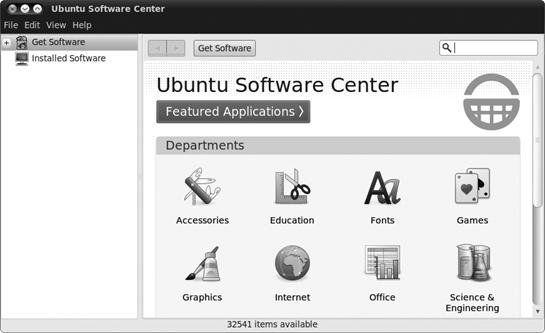 The Ubuntu Software Center