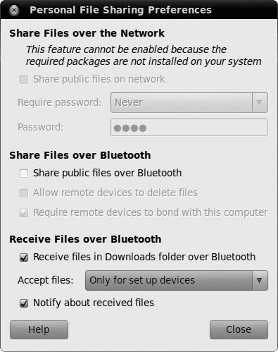 Setting up your system to receive files sent from other Bluetooth devices.