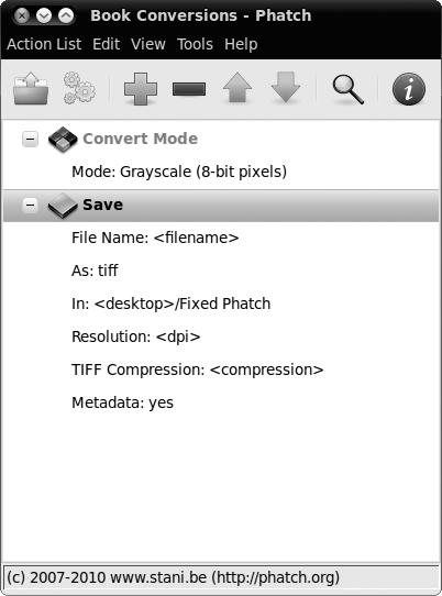 Batch photo file conversions with Phatch