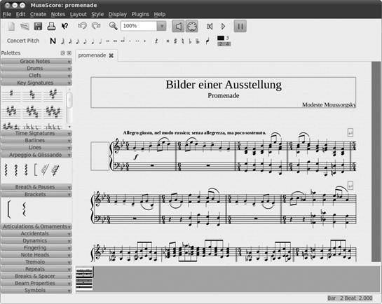 Putting notes to paper with MuseScore