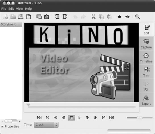 Another digital video editor, Kino