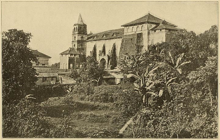 A Fashionable Church in Majayjay, Near Manila.