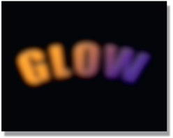 Figure 10.40 Glow element created with blur