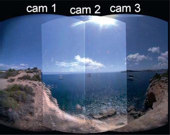 Figure 13.70 Cameras 1, 2 and 3 overlapped with plus operation