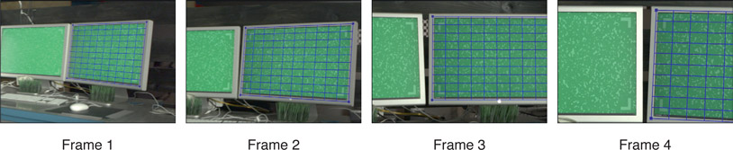 Figure 14.81 Planar grid tracking a monitor