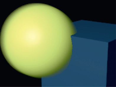 Figure 7.26 Conventional depth composite with a flat CGI render