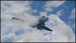 Figure 7.28 Composite of CGI jet and cloud