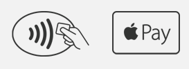 **Figure 73:** Look for these symbols at checkout counters to see if you can check out with Apple Pay.