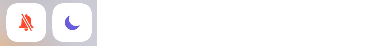 **Figure 20:** If your iPad has a physical side switch and it’s set to Lock Rotation, the Orientation Lock button in Control Center becomes a Mute button (left).