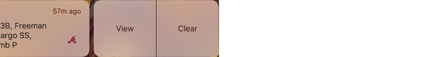 **Figure 16:** While iOS 11 opens up pressing notifications to iPads, you can still swipe on them to perform various actions.