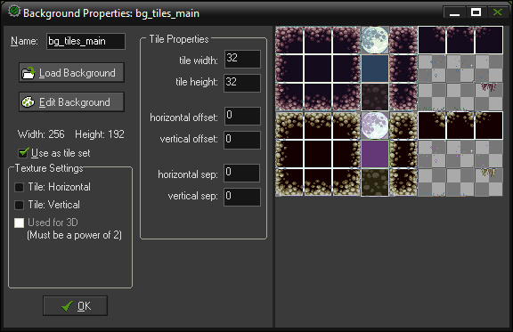 Creating tiles