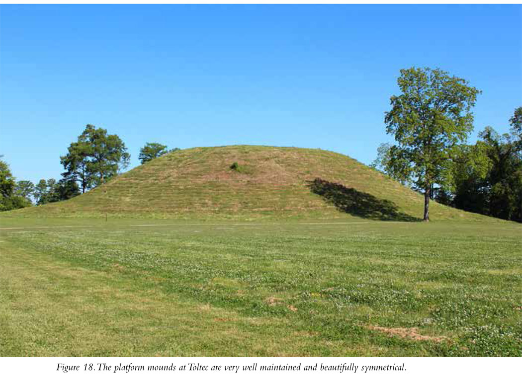 Figure 18. The platform mounds at Toltec are very well maintained and beautifully symmetrical.