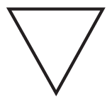 Upside-down triangle