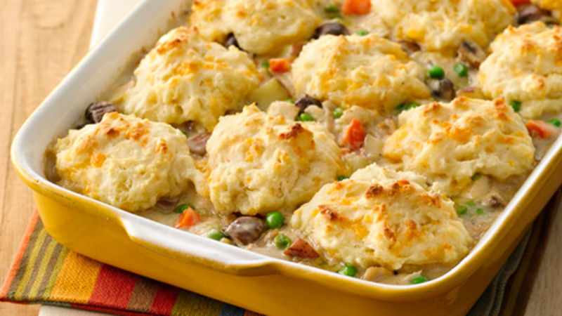 Chicken And Biscuits Pot Pie Recipe - BettyCrocker.com