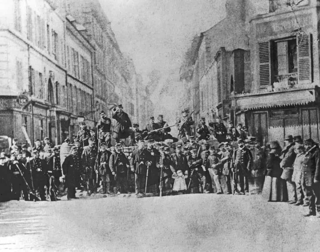 Illustration. Barricade de la rue Saint-Sébastien