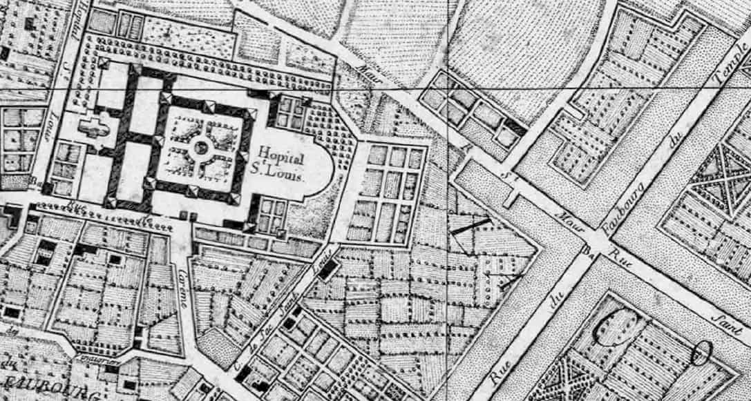 Illustration. Le chemin de Saint-Denis est devenu la rue Saint-Maur