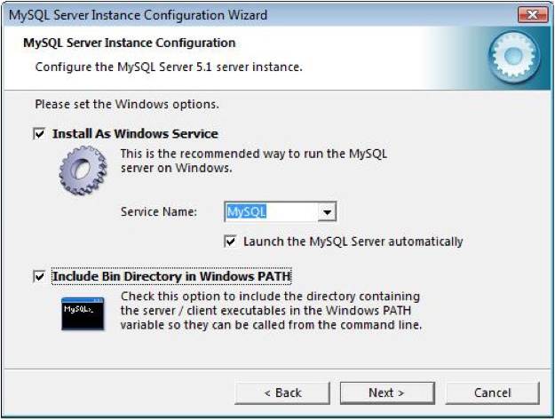 MySQL Server Instance Configuration Wizard