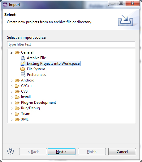 Building the OpenCV samples with Eclipse