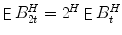 
$$\mathop{\mathsf{E}}B_{2t}^{H} = 2^{H}\mathop{ \mathsf{E}}B_{t}^{H}$$
