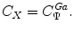 
$$\displaystyle{ C_{X} = C_{\Psi }^{Ga}. }$$
