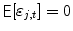 
$$\mathop{\mathsf{E}}[\varepsilon _{j,t}] = 0$$
