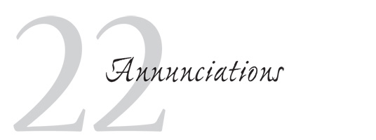 22 Annunciations