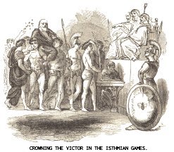 Crowning the Victor in the Isthmian Games
