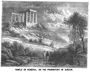 Temple of Minerva, on the Promontory of Sunium