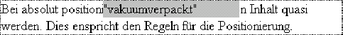 Ein absolut positioniertes Element mit Hilfe von automatisch eingestellten Außenabständen zentrieren