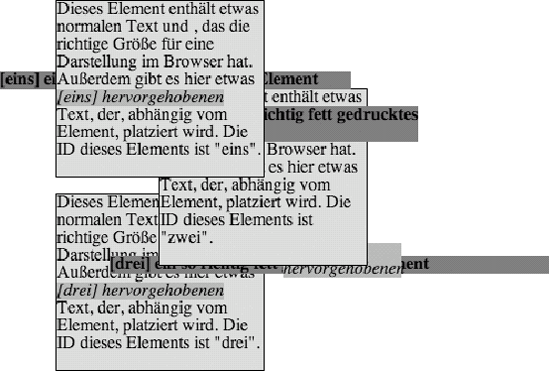 Positionierte Elemente legen ihren eigenen Stapelkontext an