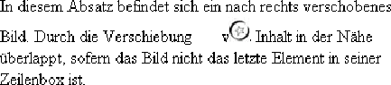 Relativ positionierte Elemente können andere Inhalte überlappen